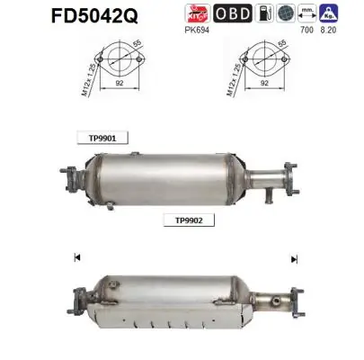 Soot/Particulate Filter, exhaust system