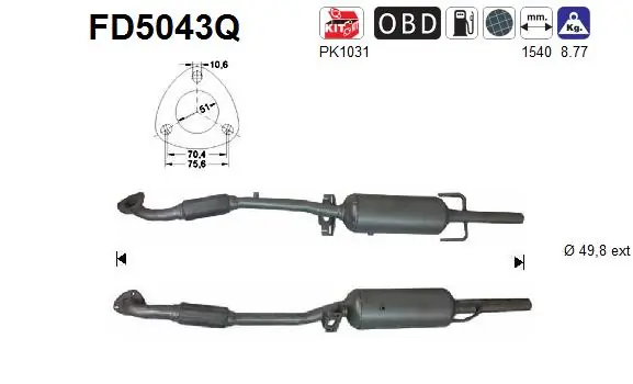 Soot/Particulate Filter, exhaust system