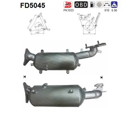 Soot/Particulate Filter, exhaust system