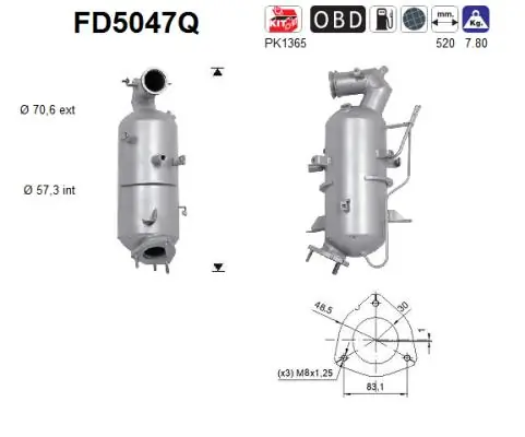 Soot/Particulate Filter, exhaust system