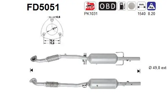 Soot/Particulate Filter, exhaust system