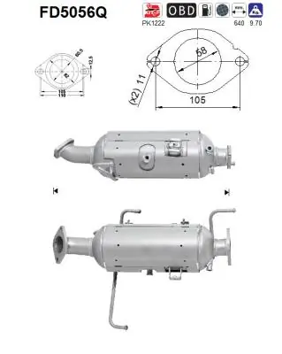 Soot/Particulate Filter, exhaust system