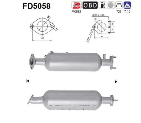 Soot/Particulate Filter, exhaust system