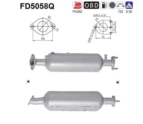 Soot/Particulate Filter, exhaust system