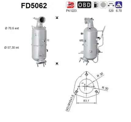 Soot/Particulate Filter, exhaust system