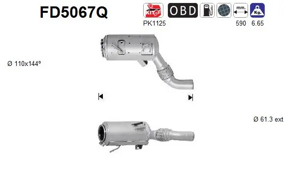 Soot/Particulate Filter, exhaust system