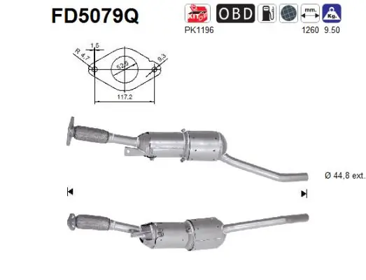 Soot/Particulate Filter, exhaust system