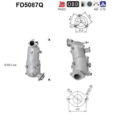 Soot/Particulate Filter, exhaust system