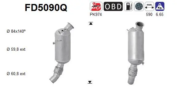Soot/Particulate Filter, exhaust system