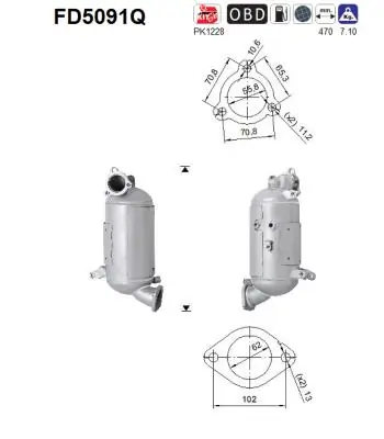 Soot/Particulate Filter, exhaust system
