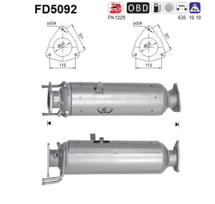Soot/Particulate Filter, exhaust system