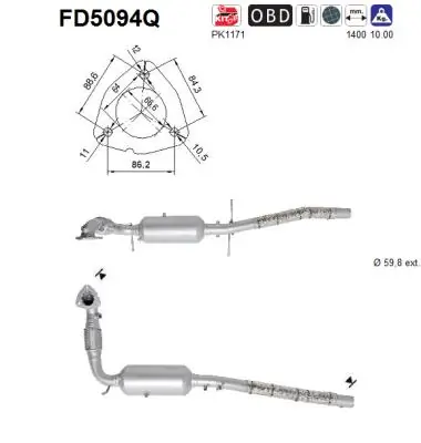 Soot/Particulate Filter, exhaust system