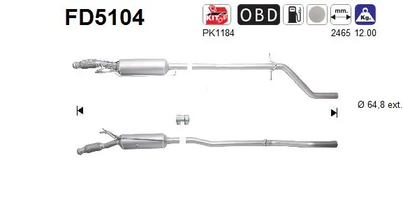 Soot/Particulate Filter, exhaust system