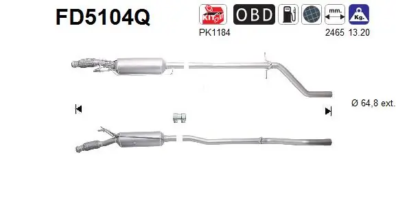 Soot/Particulate Filter, exhaust system