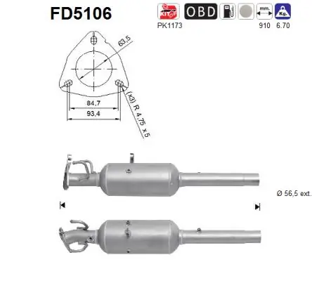 Soot/Particulate Filter, exhaust system
