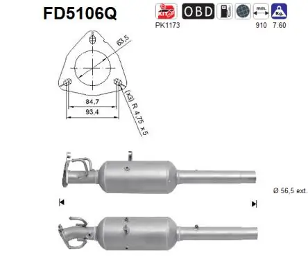 Soot/Particulate Filter, exhaust system