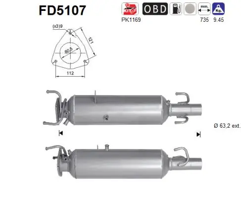 Soot/Particulate Filter, exhaust system