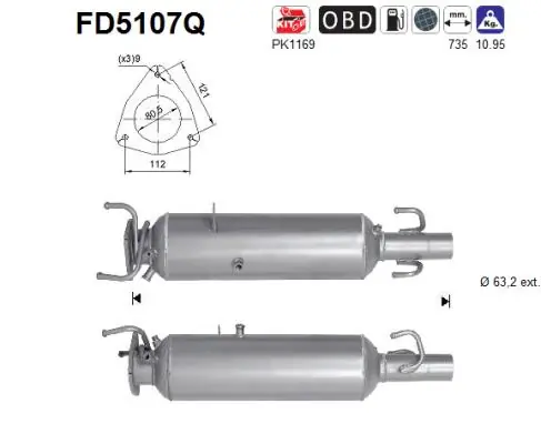 Soot/Particulate Filter, exhaust system