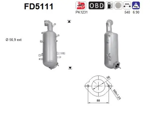 Soot/Particulate Filter, exhaust system