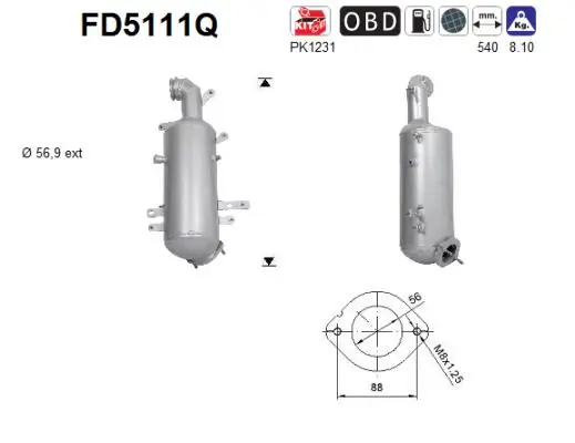 Soot/Particulate Filter, exhaust system