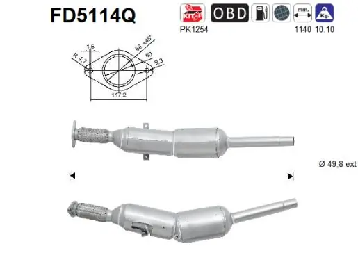 Soot/Particulate Filter, exhaust system