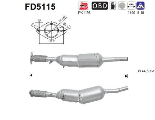 Soot/Particulate Filter, exhaust system