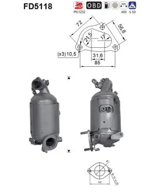 Soot/Particulate Filter, exhaust system