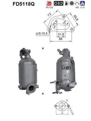 Soot/Particulate Filter, exhaust system