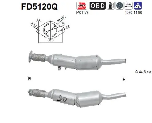 Soot/Particulate Filter, exhaust system