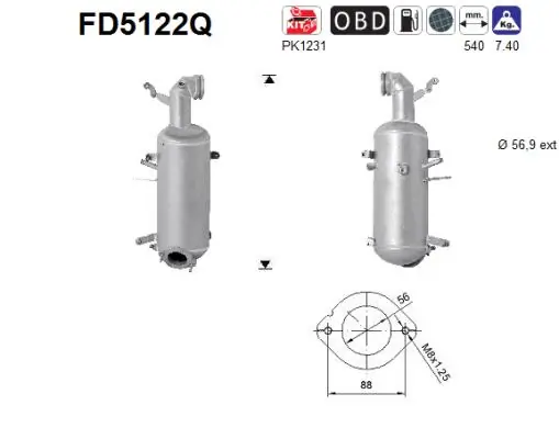 Soot/Particulate Filter, exhaust system