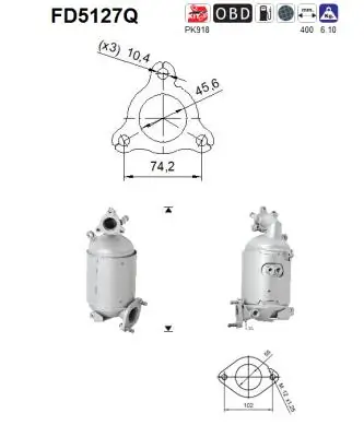 Soot/Particulate Filter, exhaust system