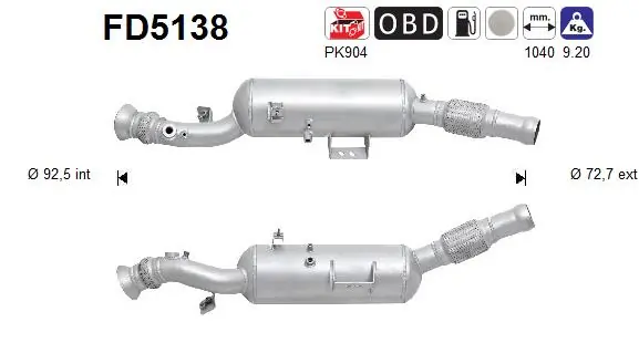 Soot/Particulate Filter, exhaust system