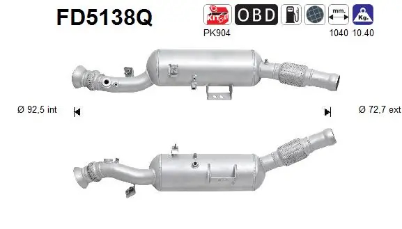 Soot/Particulate Filter, exhaust system