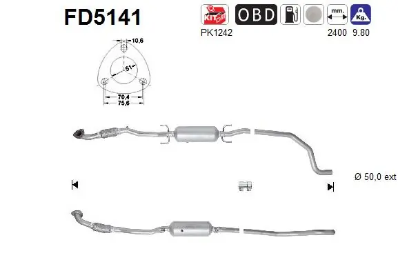 Soot/Particulate Filter, exhaust system
