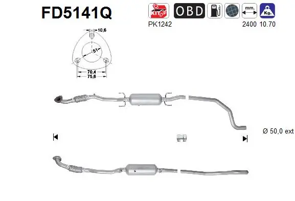 Soot/Particulate Filter, exhaust system
