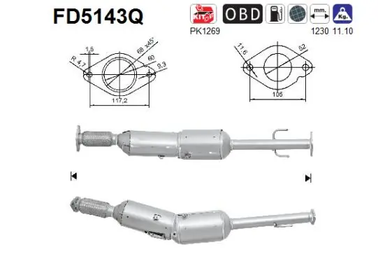 Soot/Particulate Filter, exhaust system