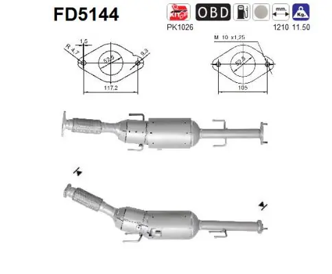 Soot/Particulate Filter, exhaust system