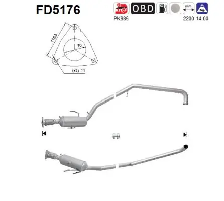 Soot/Particulate Filter, exhaust system