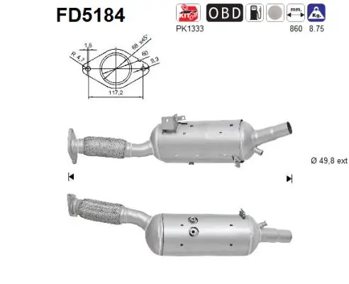 Soot/Particulate Filter, exhaust system