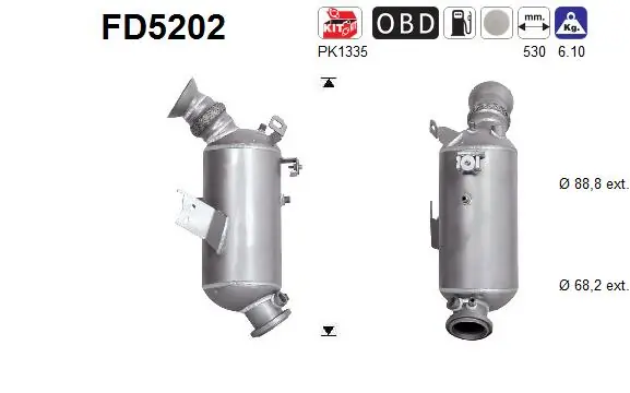 Soot/Particulate Filter, exhaust system