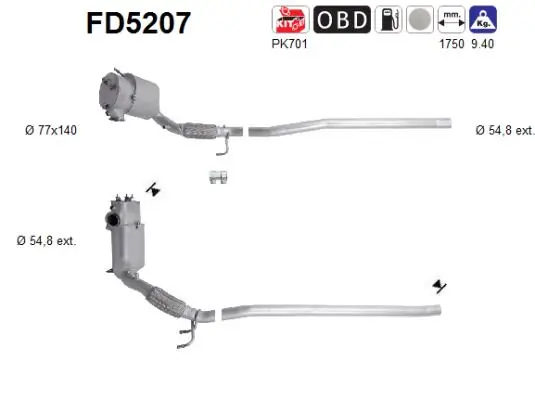 Soot/Particulate Filter, exhaust system