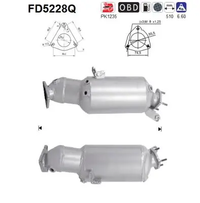 Soot/Particulate Filter, exhaust system