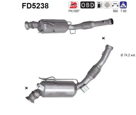 Soot/Particulate Filter, exhaust system