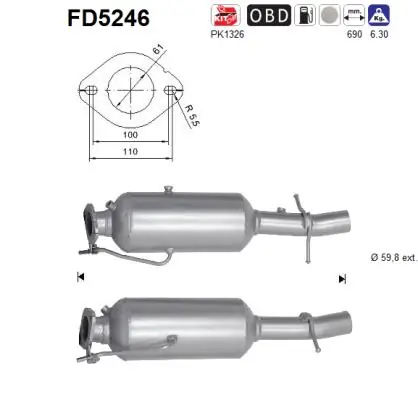 Soot/Particulate Filter, exhaust system