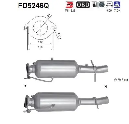 Soot/Particulate Filter, exhaust system