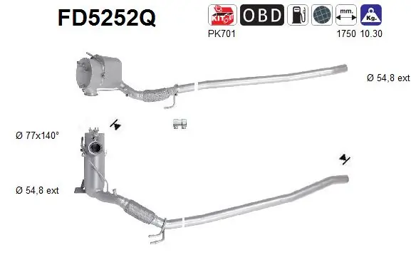 Soot/Particulate Filter, exhaust system