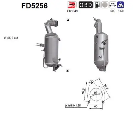 Soot/Particulate Filter, exhaust system