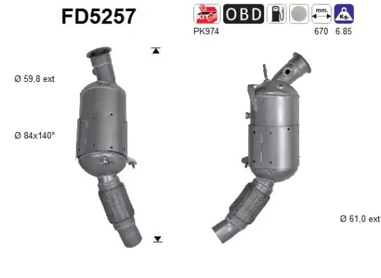 Soot/Particulate Filter, exhaust system