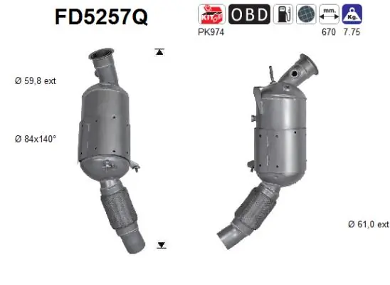 Soot/Particulate Filter, exhaust system