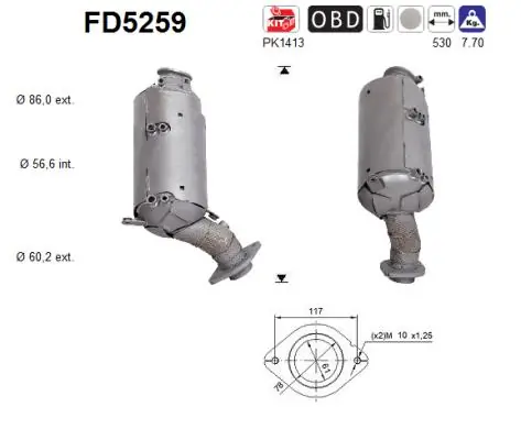 Soot/Particulate Filter, exhaust system